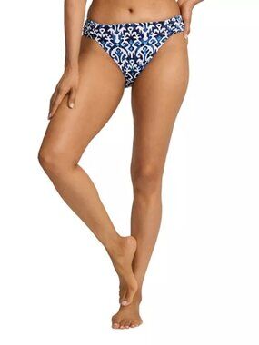 80$ Tommy Bahama Island Cays Reversible Hipster Bikini Bottoms Size XL Blue